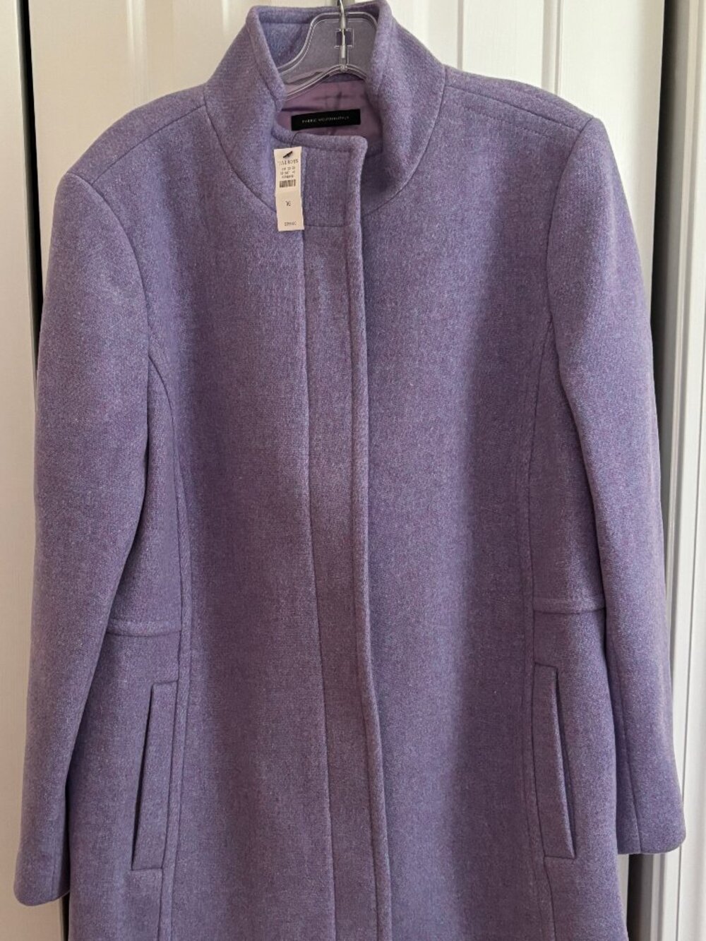 NWT Talbots Wool Blend Women's Coat, Size 16, XL, Lilac, Lavender, Winter Jacket
